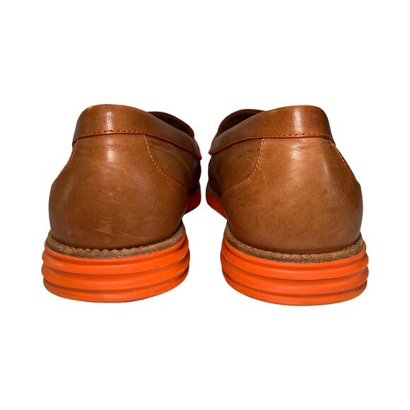 Cole Haan LunarGrand Women’s Loafers Tan Leather Penny Slip-On Shoes 10.5B - Picture 3 of 8